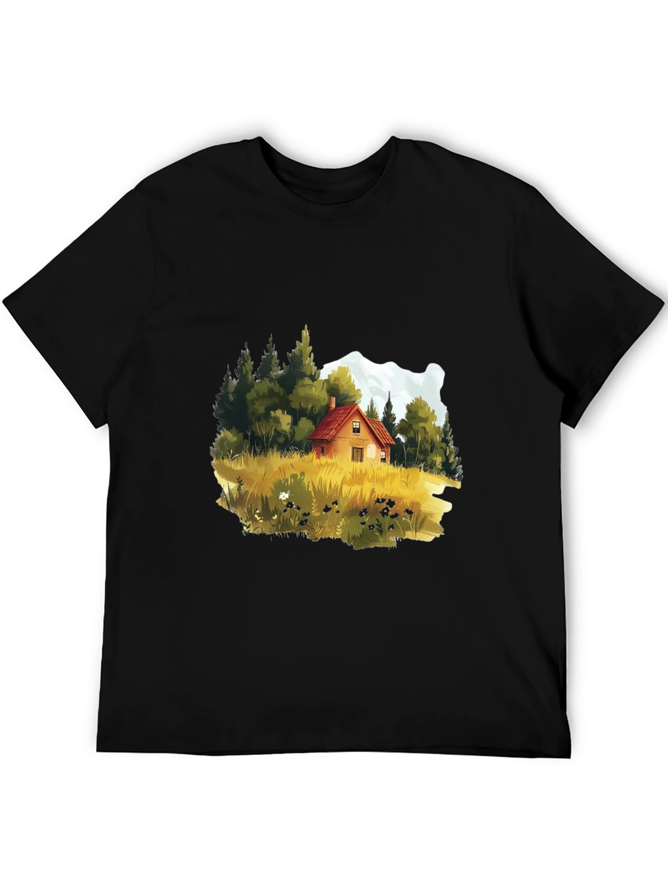Cabin in the Woods Graphic Tee - Black