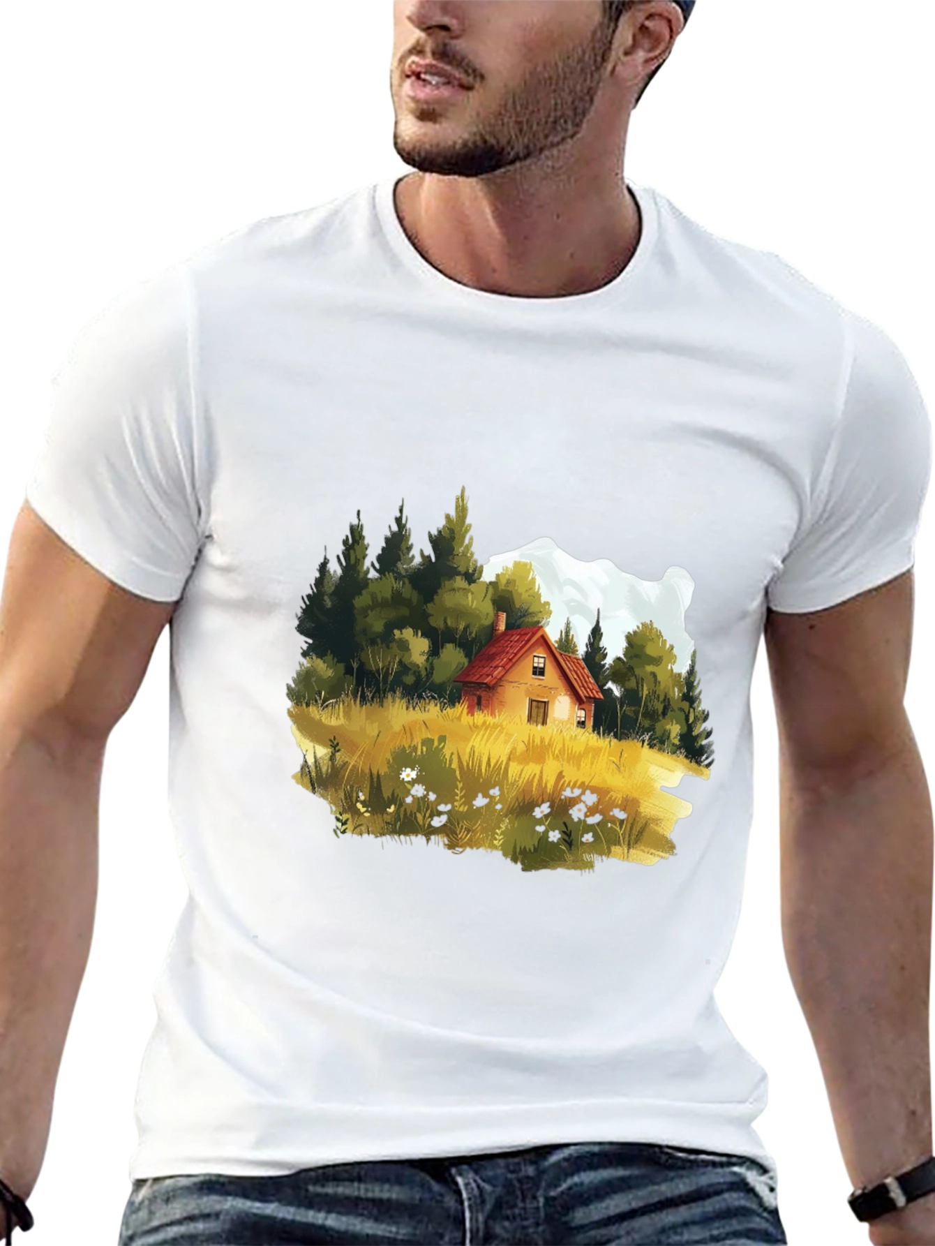 Cabin in the Woods Graphic Tee - Black