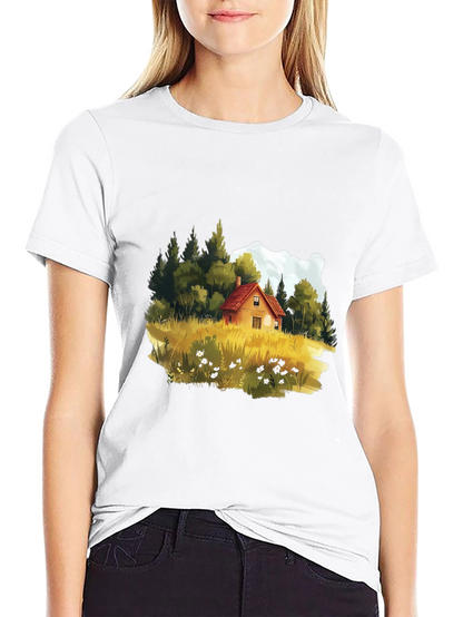Cabin in the Woods Graphic Tee - Black