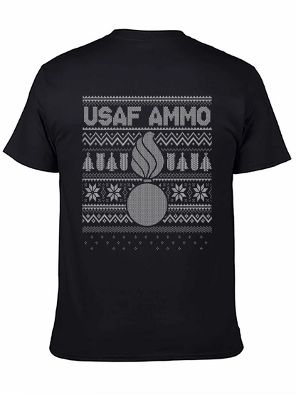 USAF AMMO Ugly Christmas Sweater Style T-Shirt