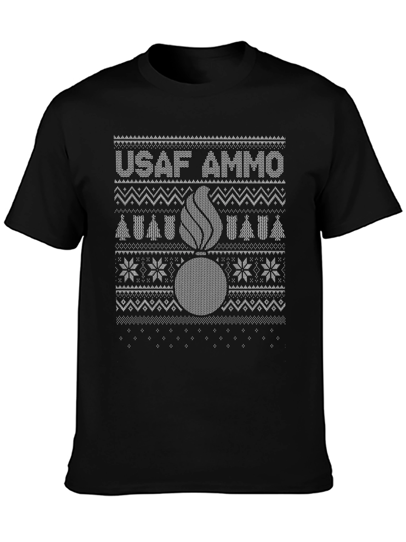 USAF AMMO Ugly Christmas Sweater Style T-Shirt