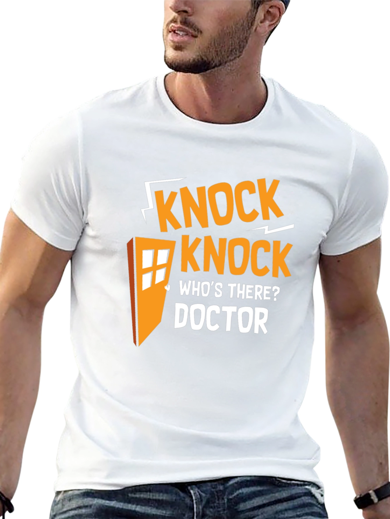 Doctor Who Knock Knock T-Shirt - Black
