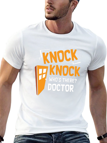 Doctor Who Knock Knock T-Shirt - Black