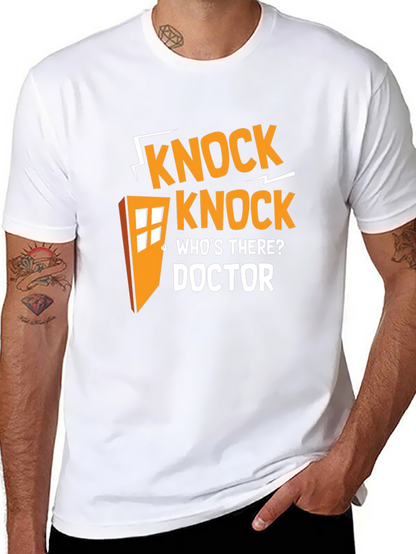 Doctor Who Knock Knock T-Shirt - Black