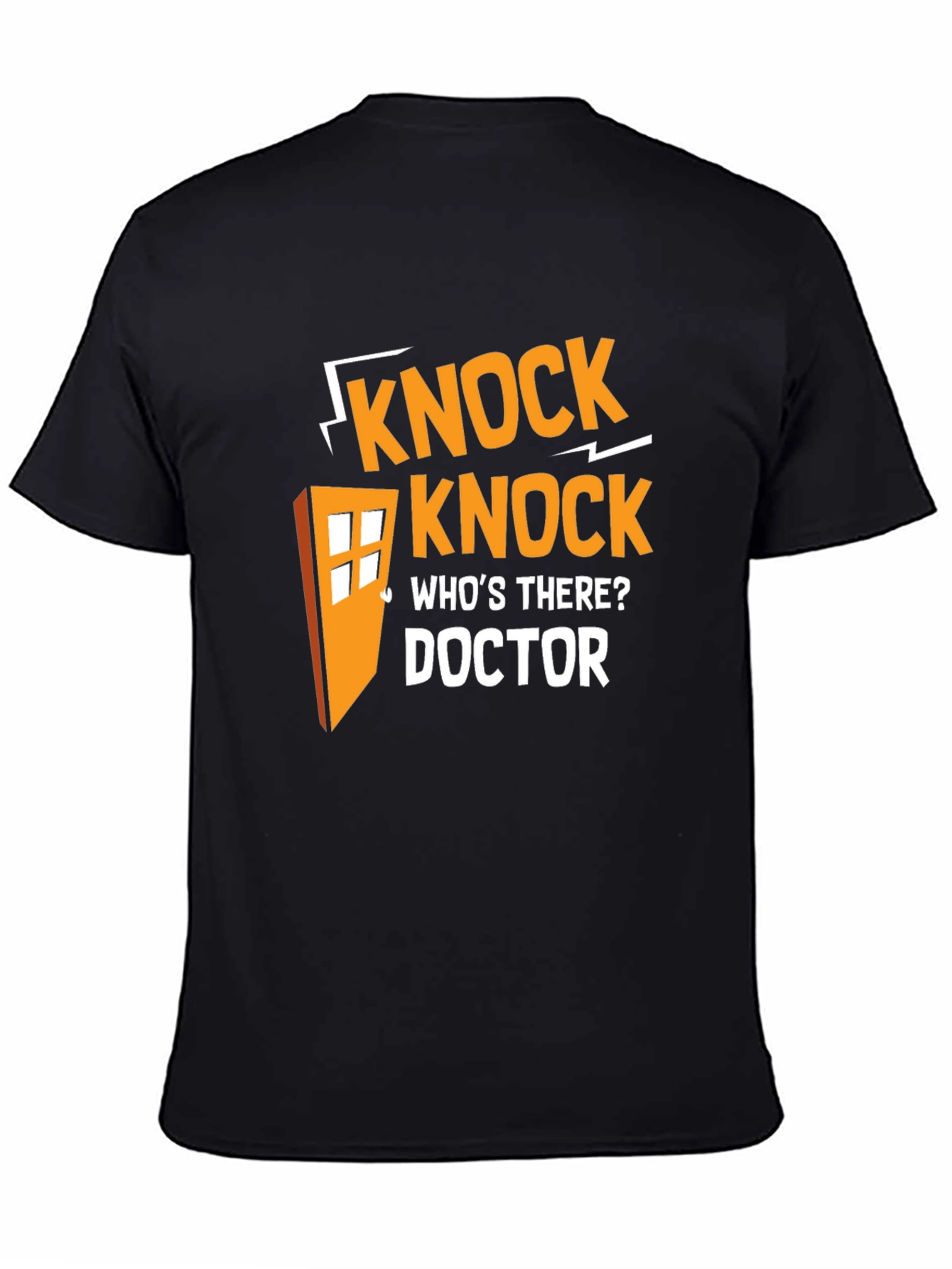 Doctor Who Knock Knock T-Shirt - Black