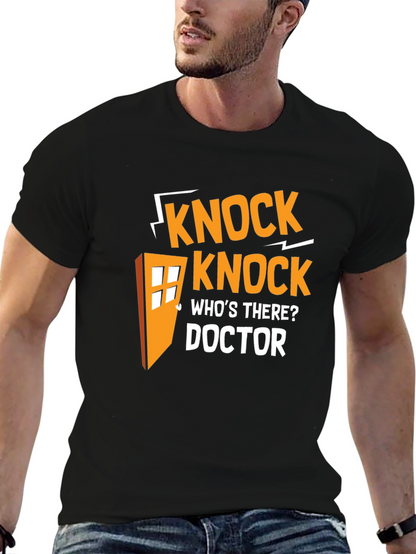 Doctor Who Knock Knock T-Shirt - Black