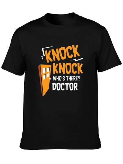 Doctor Who Knock Knock T-Shirt - Black