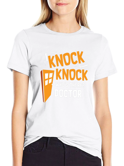 Doctor Who Knock Knock T-Shirt - Black
