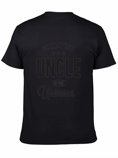 Greatest Uncle in the Universe Black T-Shirt