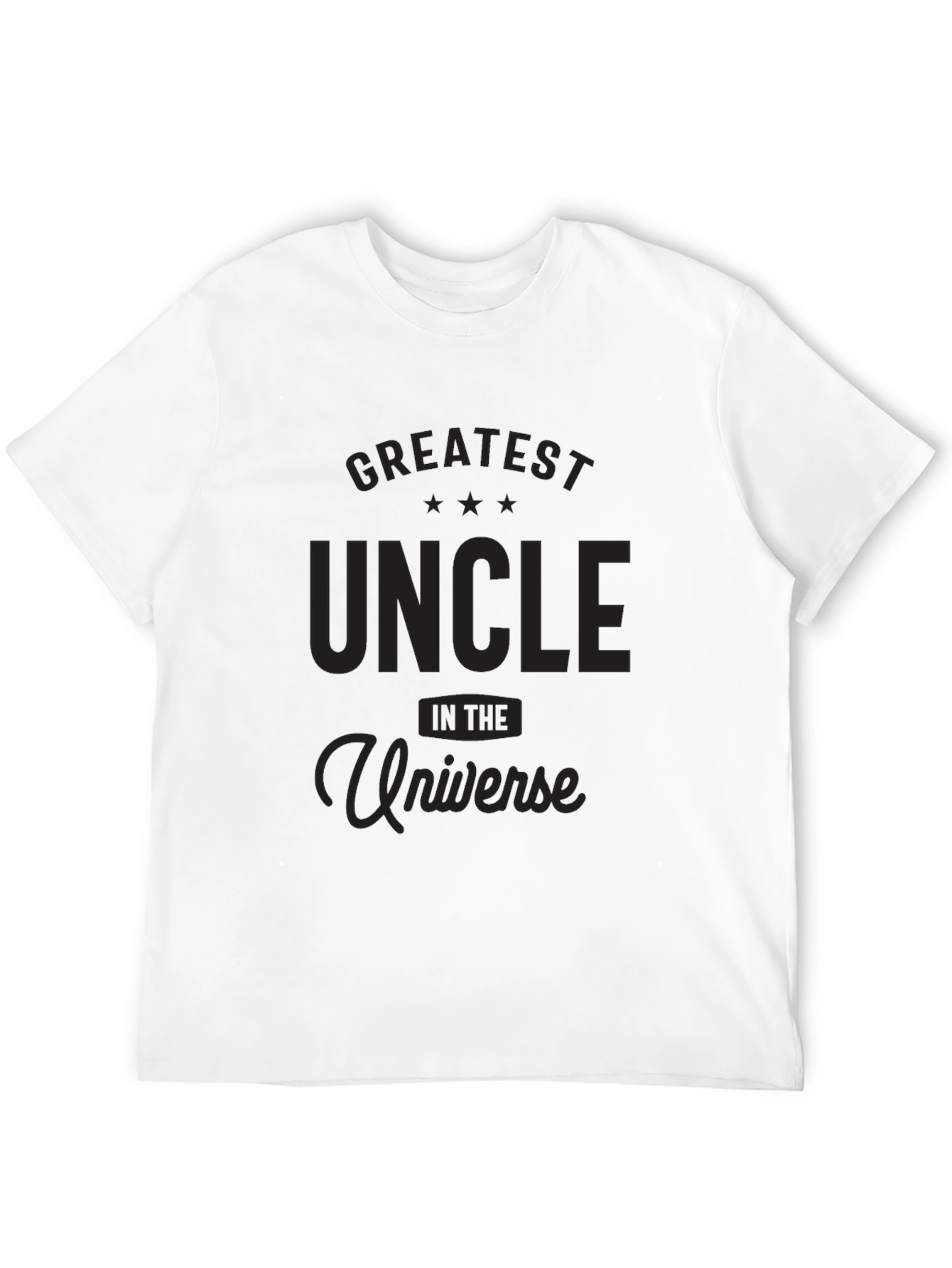 Greatest Uncle in the Universe Black T-Shirt