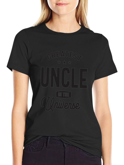Greatest Uncle in the Universe Black T-Shirt