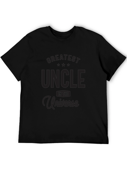Greatest Uncle in the Universe Black T-Shirt