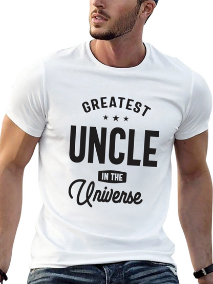 Greatest Uncle in the Universe Black T-Shirt