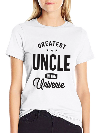 Greatest Uncle in the Universe Black T-Shirt