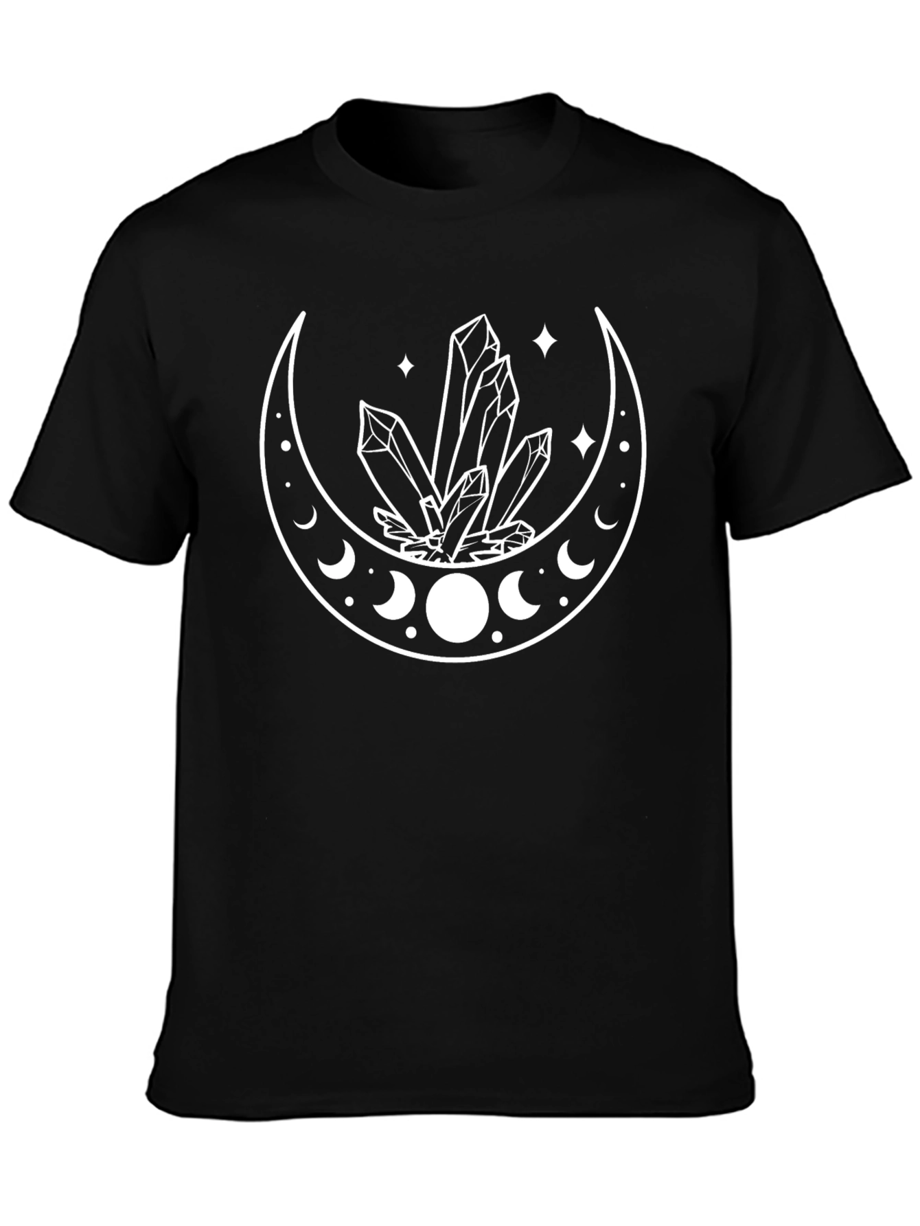 Crystals and Moon Phases Graphic Tee