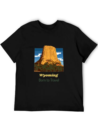 Wyoming Travel T-Shirt - Born to Travel Tee