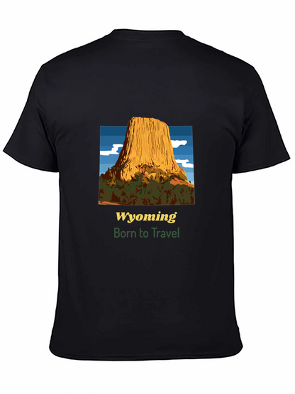 Wyoming Travel T-Shirt - Born to Travel Tee