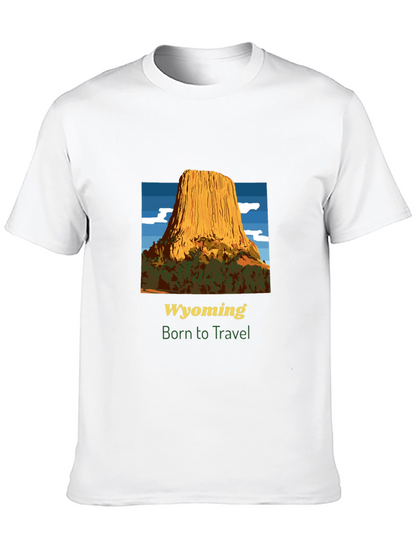 Wyoming Travel T-Shirt - Born to Travel Tee