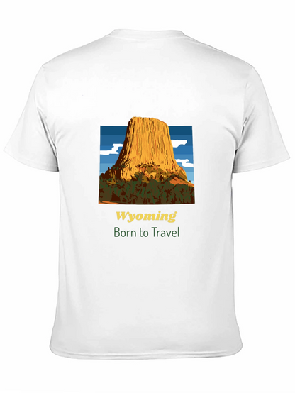 Wyoming Travel T-Shirt - Born to Travel Tee