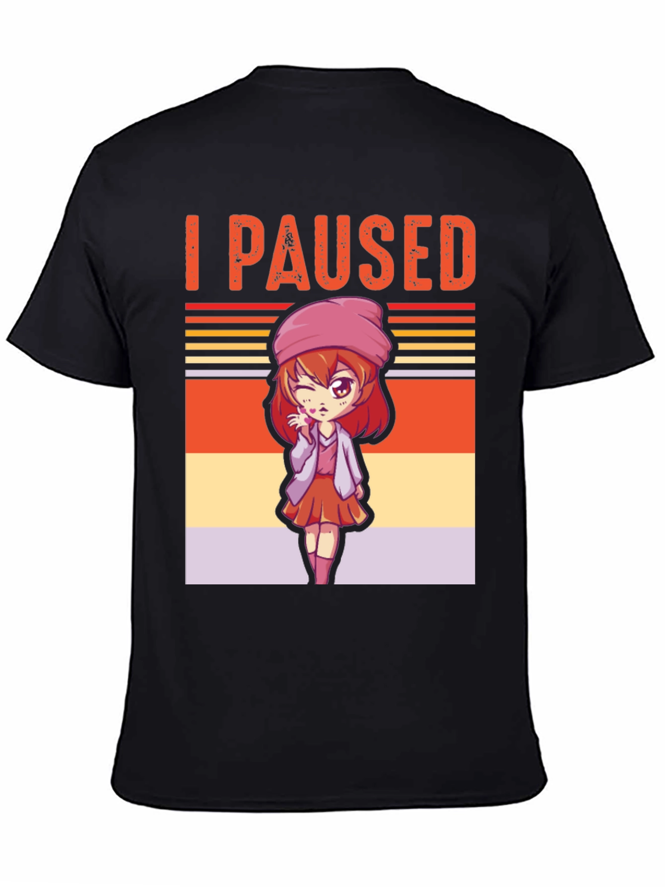 I Paused My Game Anime Girl T-Shirt