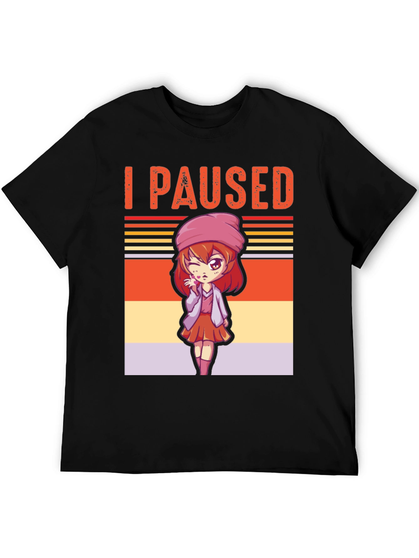 I Paused My Game Anime Girl T-Shirt