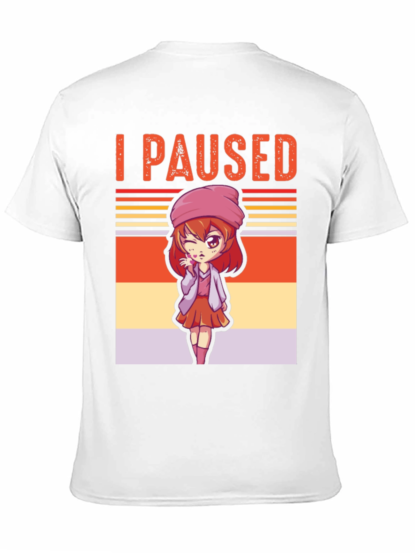 I Paused My Game Anime Girl T-Shirt