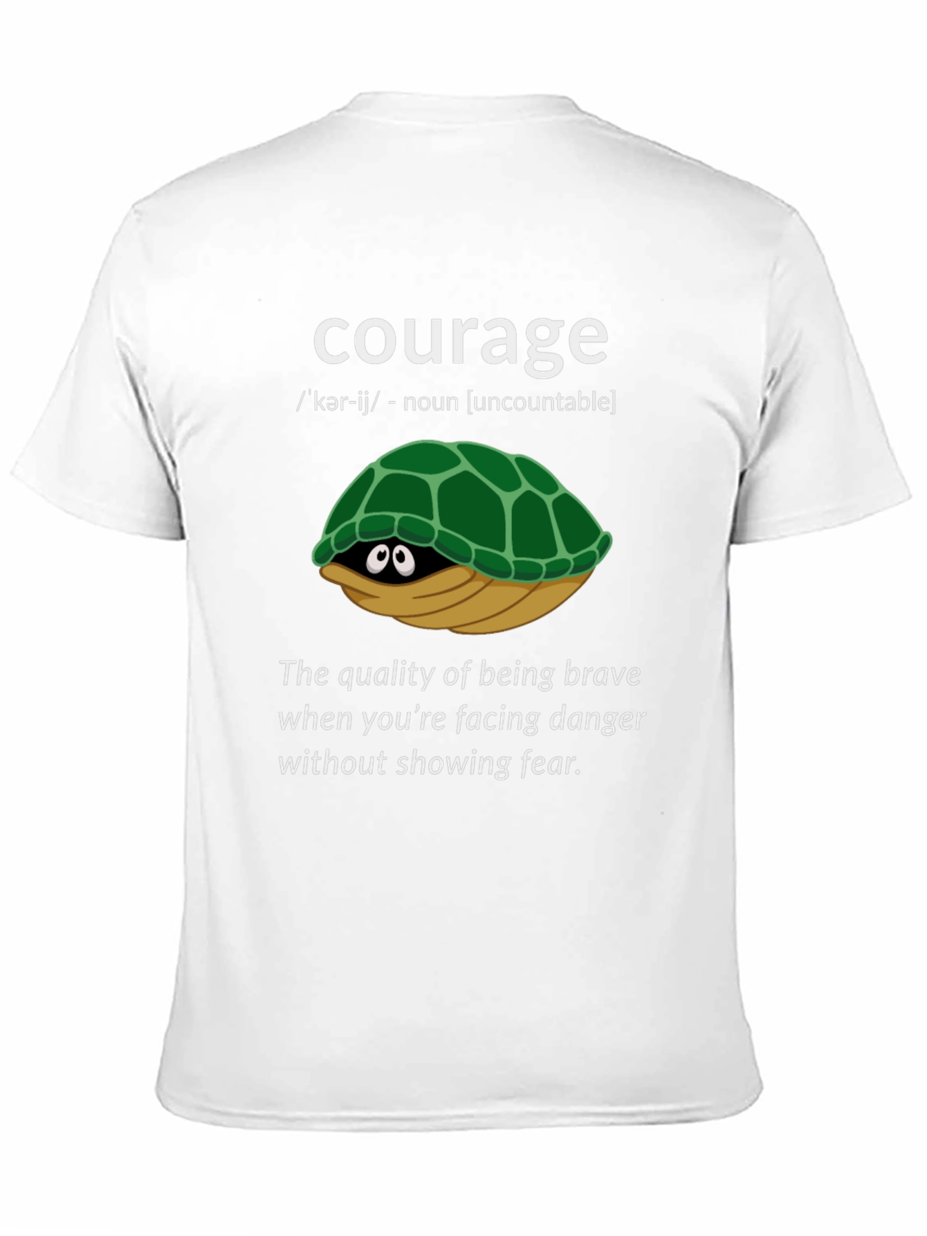 Courage Turtle Graphic T-Shirt - Definition Tee