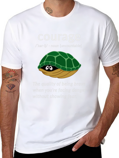 Courage Turtle Graphic T-Shirt - Definition Tee