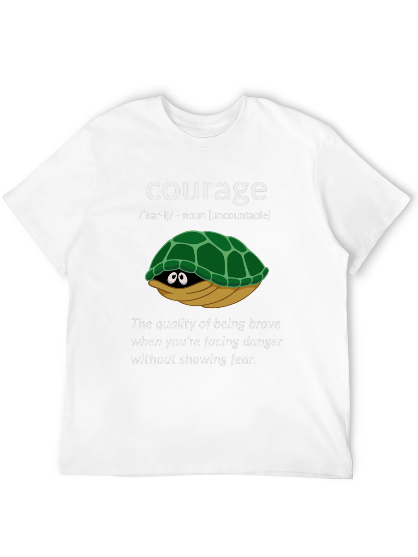 Courage Turtle Graphic T-Shirt - Definition Tee