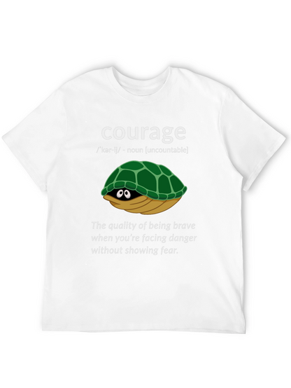 Courage Turtle Graphic T-Shirt - Definition Tee