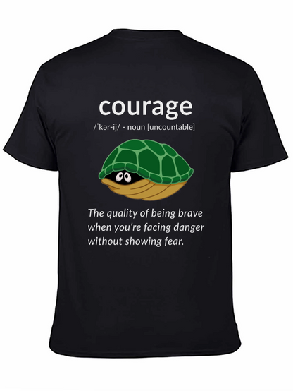 Courage Turtle Graphic T-Shirt - Definition Tee
