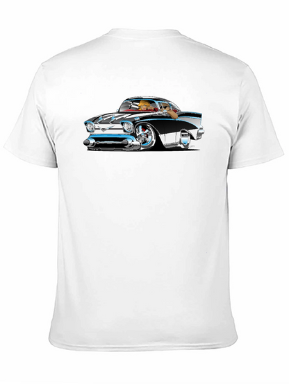 Classic Car Cartoon Graphic T-Shirt