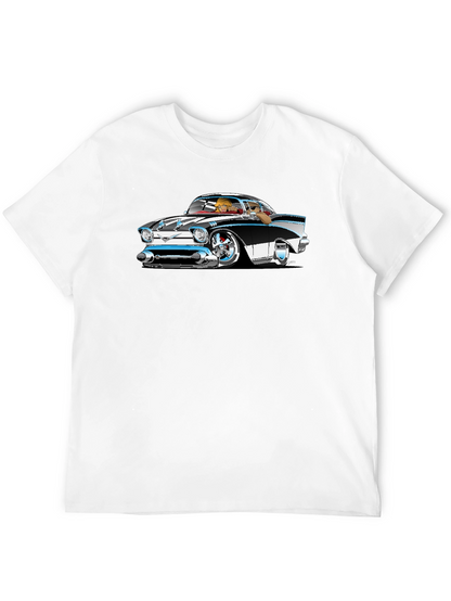 Classic Car Cartoon Graphic T-Shirt