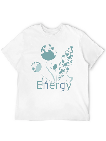 Energy Floral Graphic Black T-Shirt