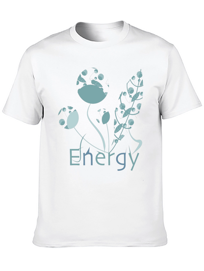 Energy Floral Graphic Black T-Shirt