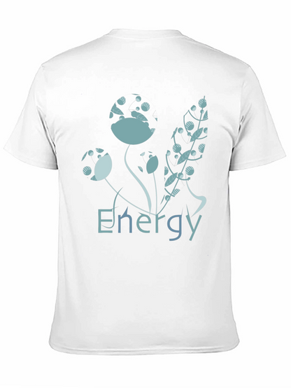 Energy Floral Graphic Black T-Shirt
