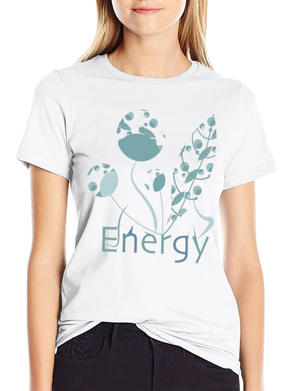 Energy Floral Graphic Black T-Shirt