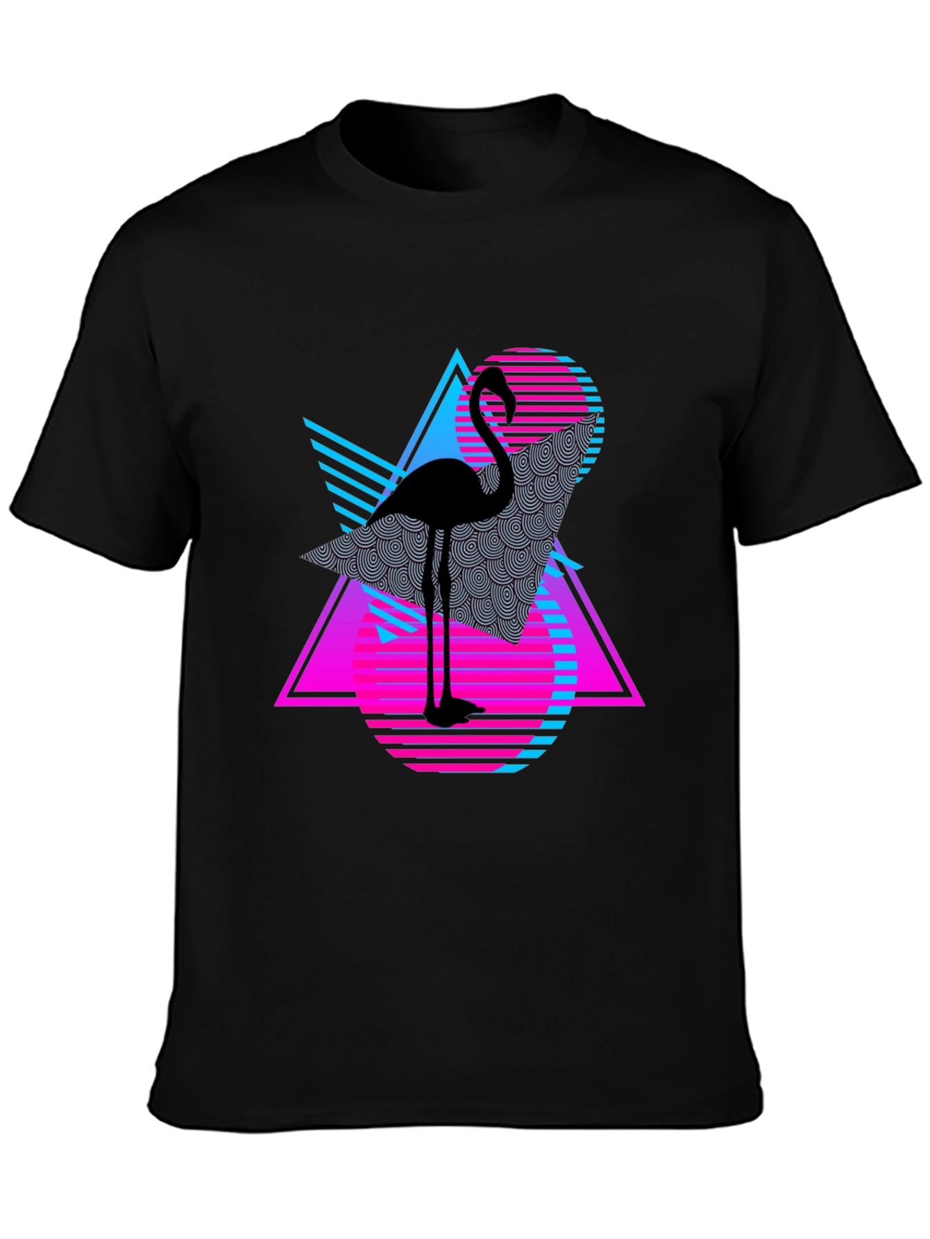 Retro Flamingo T-Shirt - Vaporwave Style