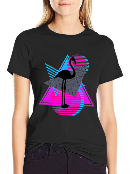 Retro Flamingo T-Shirt - Vaporwave Style