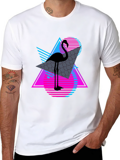 Retro Flamingo T-Shirt - Vaporwave Style