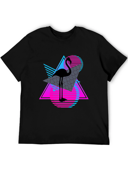 Retro Flamingo T-Shirt - Vaporwave Style