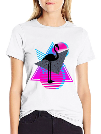 Retro Flamingo T-Shirt - Vaporwave Style