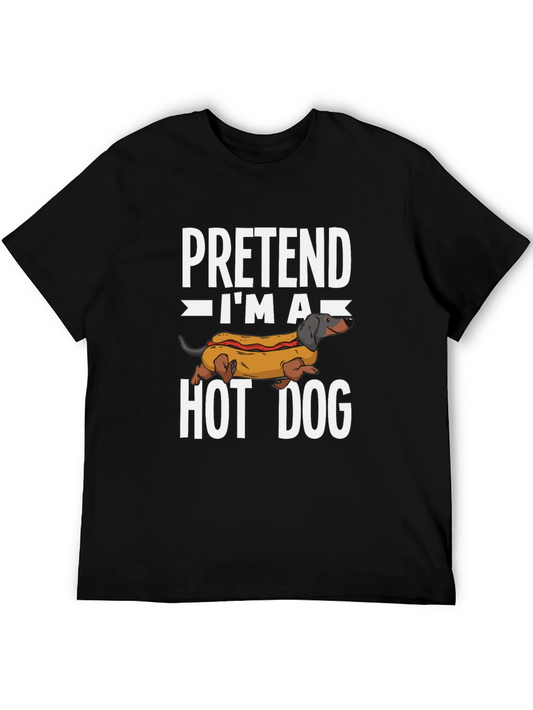 Pretend Im A Hot Dog T-Shirt - Funny Novelty Tee