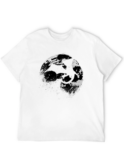 Dragon Silhouette Graphic Black T-Shirt