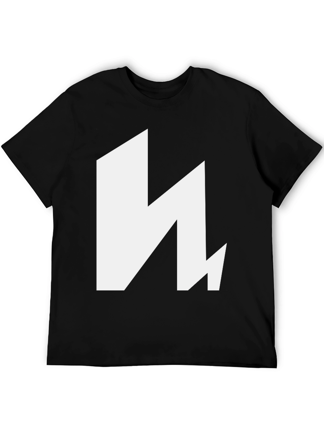 Bold Graphic Tee - Modern Design Black