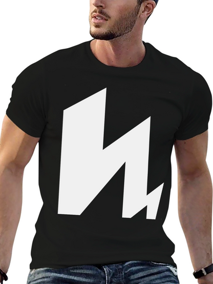 Bold Graphic Tee - Modern Design Black