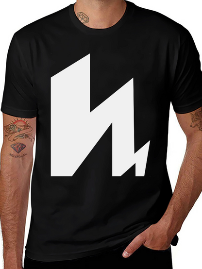 Bold Graphic Tee - Modern Design Black