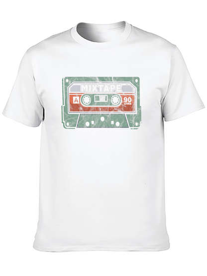 Retro Mixtape Graphic T-Shirt - 90s Nostalgia