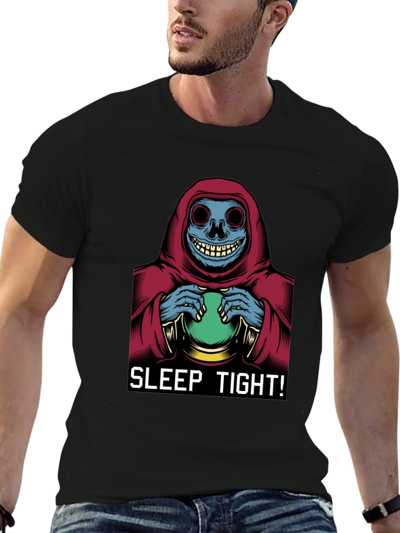 Sleep Tight T-Shirt - Grim Reaper Graphic Tee
