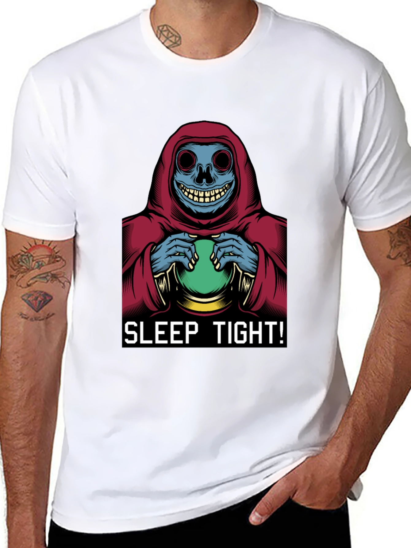 Sleep Tight T-Shirt - Grim Reaper Graphic Tee